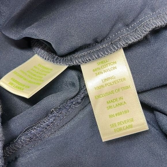 Lilly Pulitzer Womens Celyn Lace Romper Sz 2 Navy Blue Preppy Coastal Resortwear - Picture 10 of 10